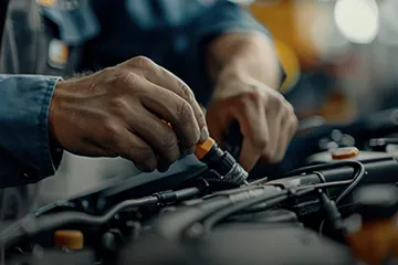 Τοποθέτηση υγραεριοκίνησης σε αυτοκίνητο mercedes σε συνεργείο στο Περιστέρι